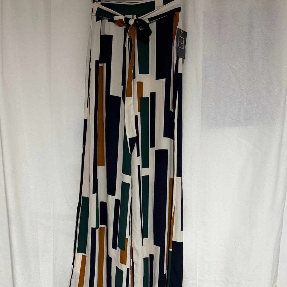 TrendsStylish Geometric Print Wide-Leg Pants